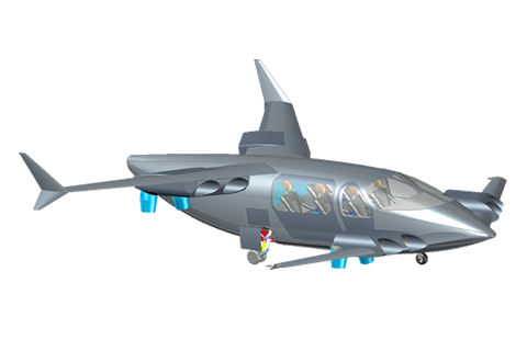 IO Aircraft Challenger SC high-performance hybrid-electric VTOL passenger aircraft IO Aircraft Challenger SC high-performance hybrid-electric VTOL passenger aircraft